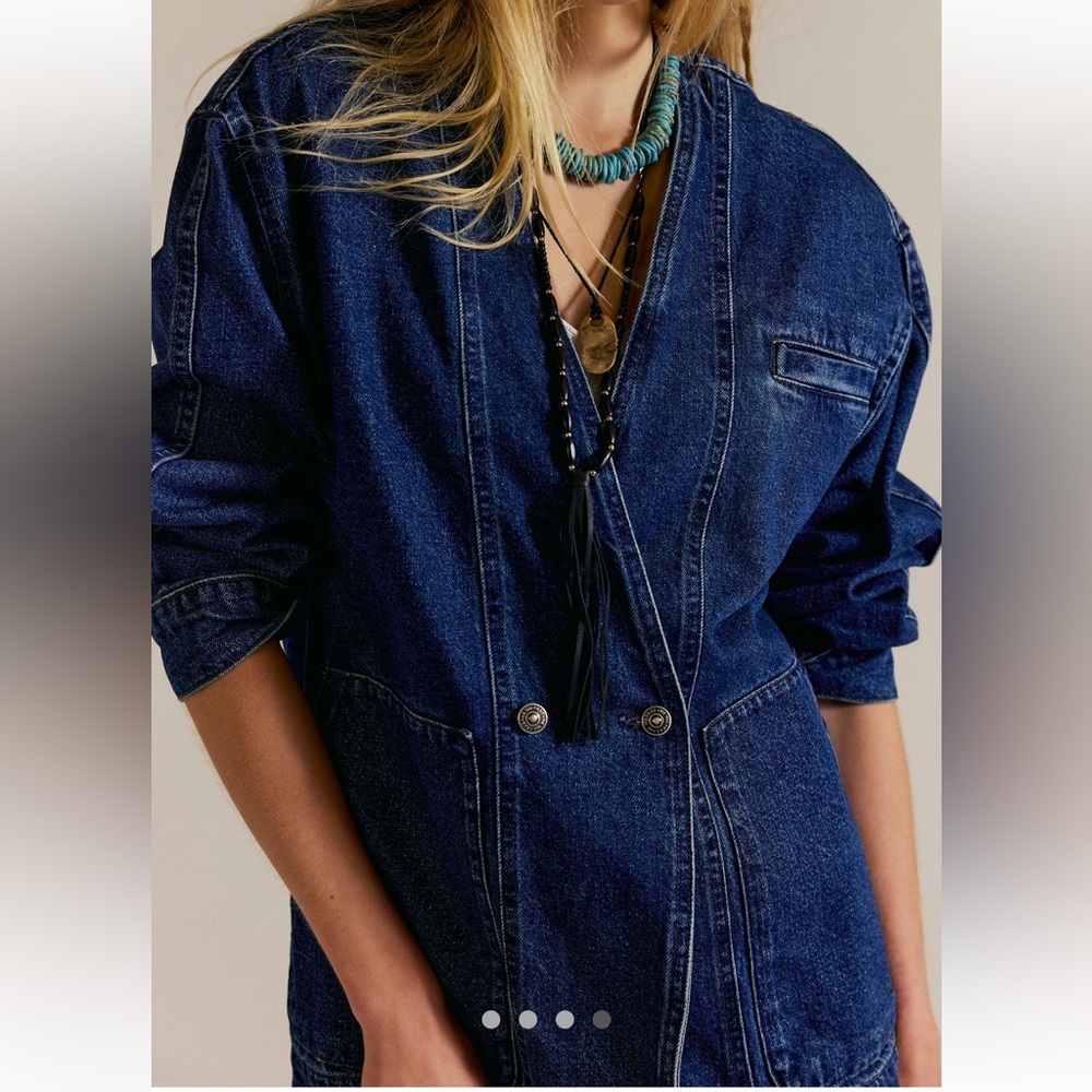 Free People Mathis Denim Jacket - Picture 1 of 8